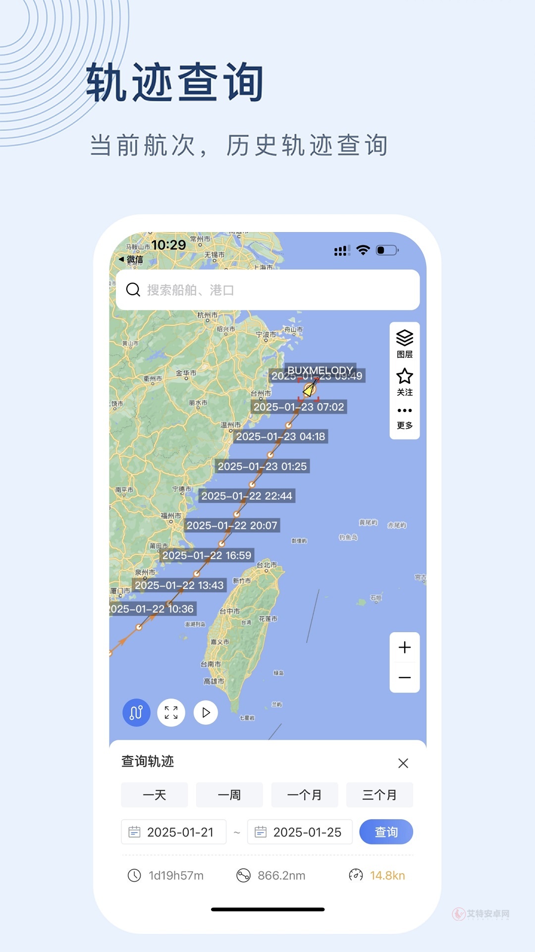 船讯网船位查询